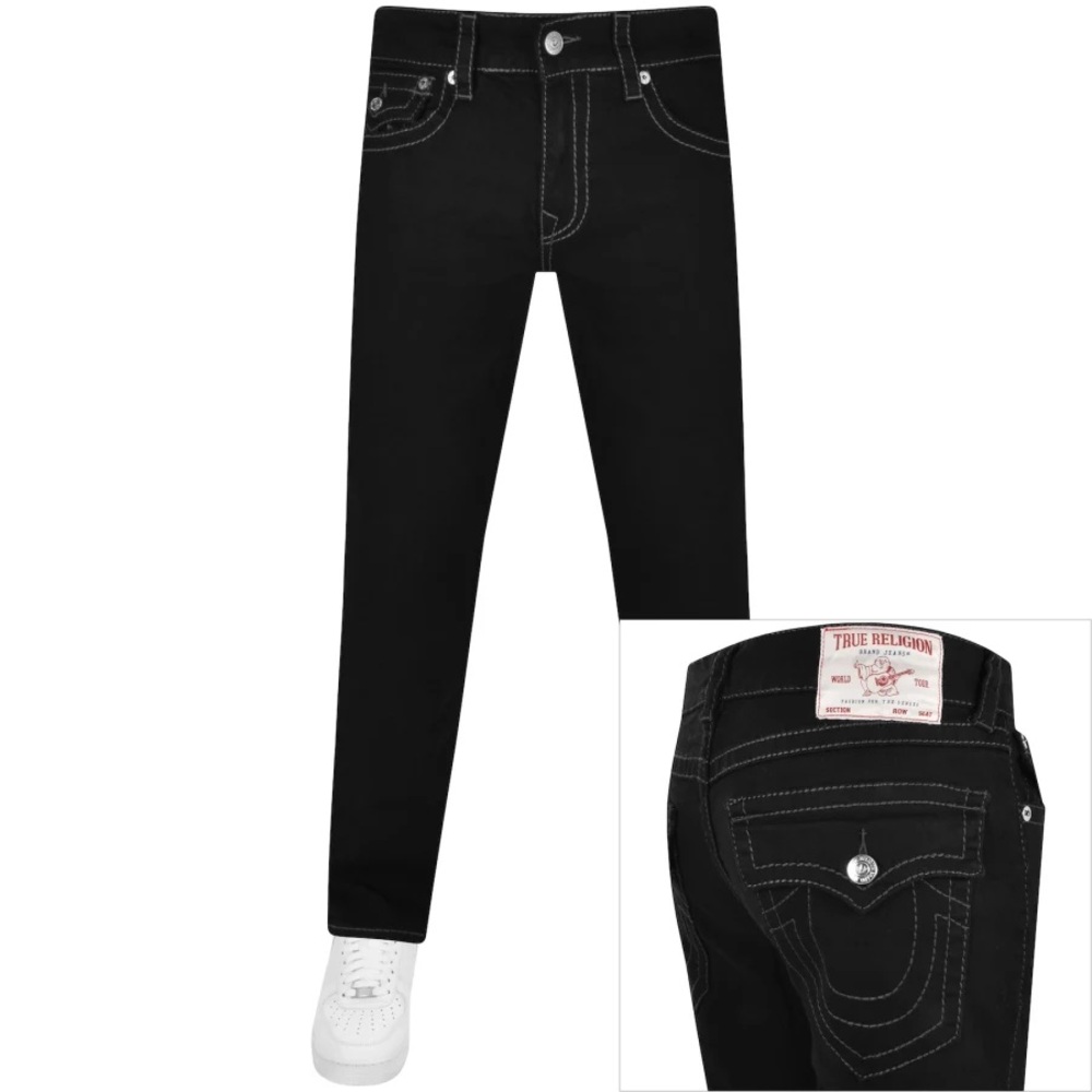 True Religion Black Relaxed Jeans Classic Style